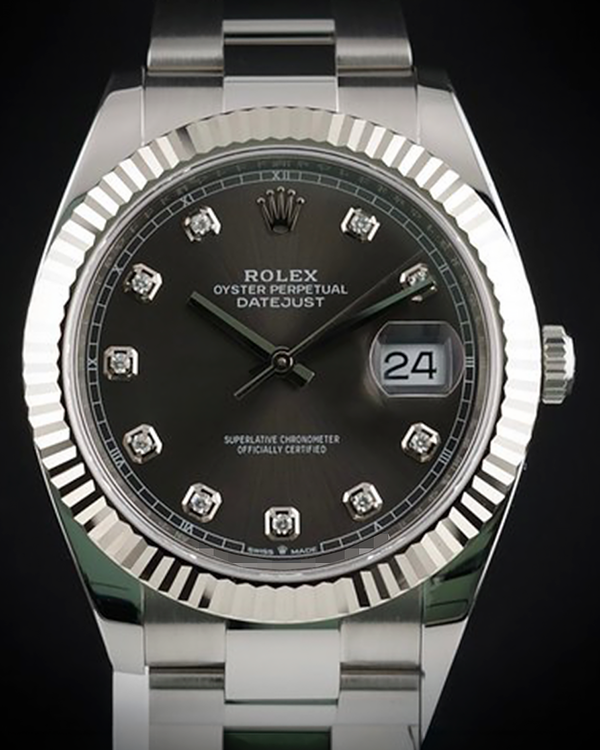 2019 Rolex Datejust 41MM Slate Dial Oyster Bracelet (126334)