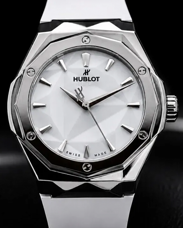 2025 Hublot Classic Fusion "Orlinski Alternate Pavé" 40MM White Dial Rubber Strap (550.NS.2200.RW.ORL20)