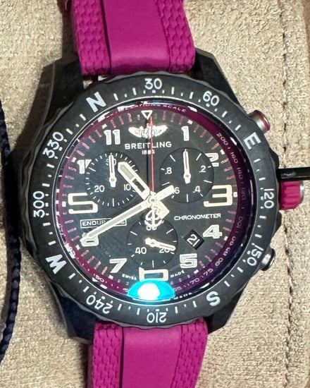 2026 Breitling Endurance Pro 38MM Quartz Black Dial Rubber Strap (X83310)