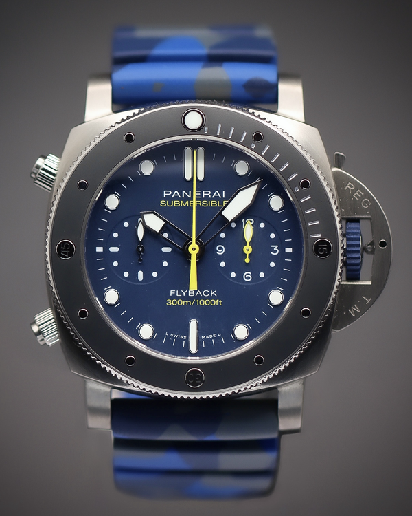 2025 Panerai Submersible 47MM Blue Dial Rubber Strap (PAM01291)