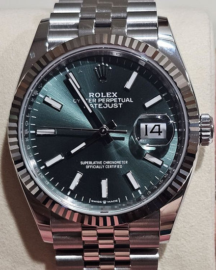 2026 Rolex Datejust 36MM Green Dial Jubilee Bracelet (126234)
