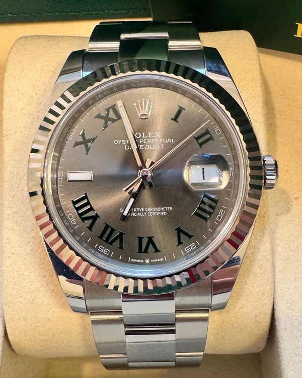 2026 Rolex Datejust "Wimbledon" 41MM Slate Dial Oyster Bracelet (126334)