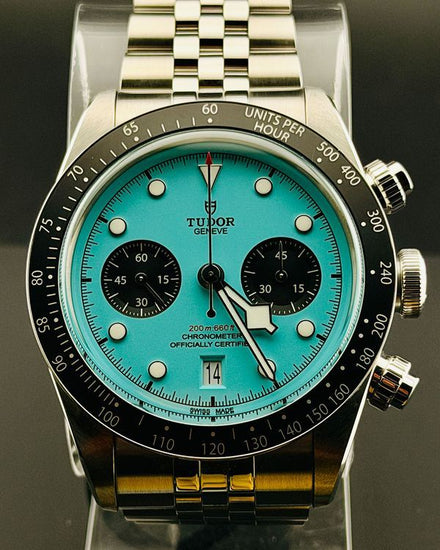 2025 Tudor Black Bay Chrono 41MM Blue "Flamingo" Dial Steel Bracelet (79360N)