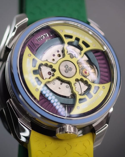 MB&F MAD Edition 1 Yinka Ilori  "Grow Your Dreams - Sun" L.E. 42MM Skeleton Dial Rubber Strap (M.A.D.1S)