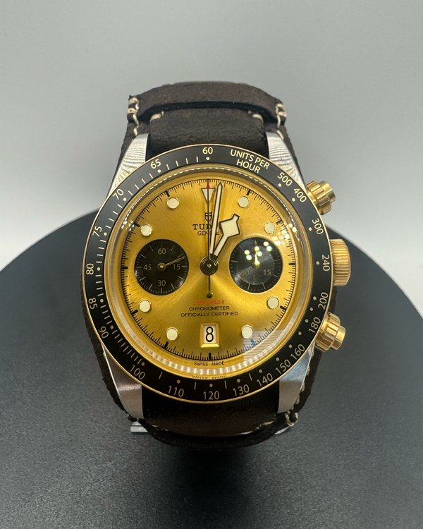 2026 Tudor Black Bay Chrono S&G 41MM Champagne Dial Leather Strap (79363N)