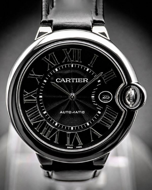 2017 Cartier Ballon Bleu 42MM Blue Dial Leather Strap (WSBB0003)