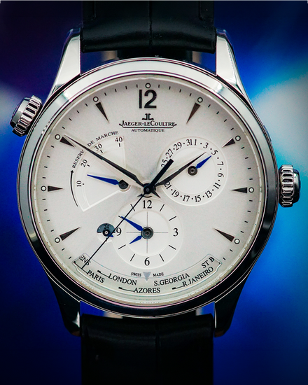 2020 Jaeger-LeCoultre Master Geographic 39MM Silver Dial Leather Strap (Q1428421)