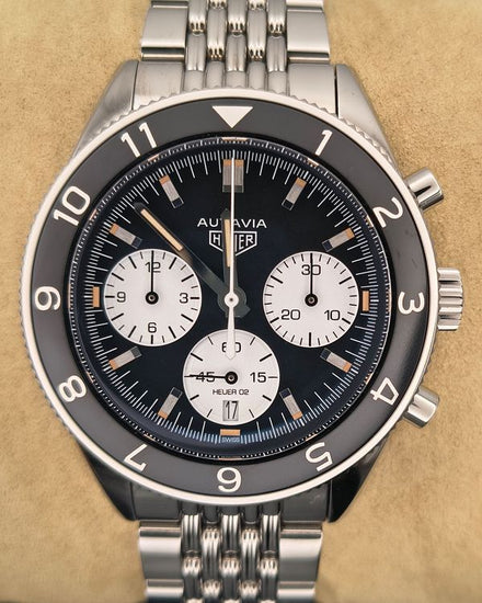 2026 Tag Heuer Autavia 42MM Black Dial Steel Bracelet (CBE2110.BA0687)