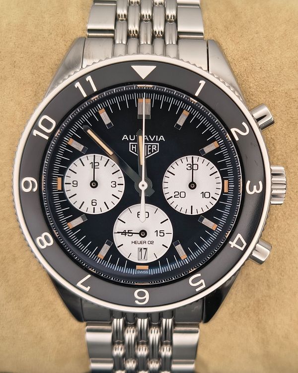 2026 Tag Heuer Autavia 42MM Black Dial Steel Bracelet (CBE2110.BA0687)