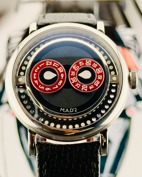 2026 MB&F MAD Edition 2 "Eric Giroud" L.E. 42MM Black Dial Leather Strap (M.A.D 2 R&B)