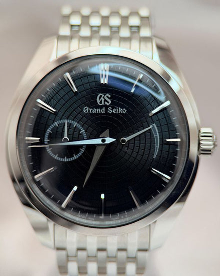 2022 Grand Seiko Elegance 39MM Quartz Black Dial Steel Bracelet (SBGK017G)