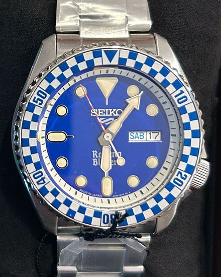 No Reserve - 2026 Seiko 5 Sports × Rowing Blazers Rally Diver L.E. 42.5MM Blue Dial Steel Bracelet (SRPM19)