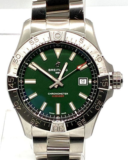2025 Breitling Avenger 42MM Green Dial Steel Bracelet (A17328)