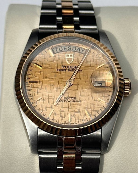 2017 Tudor Prince Date Day 36MM Champagne Dial Two-Tone Bracelet (76213)