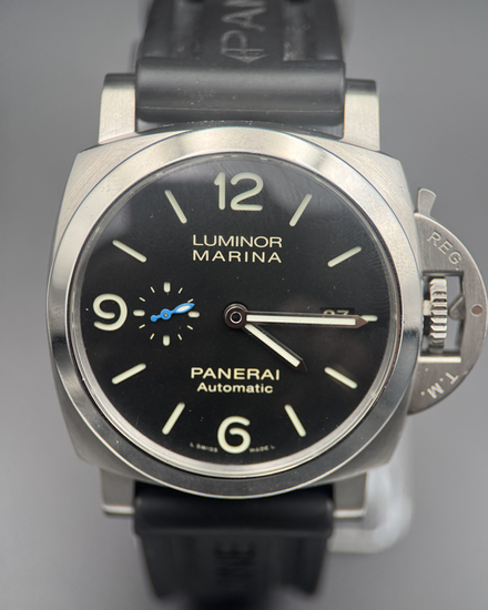 2021 Panerai Luminor Marina 1950 3 Days 44MM Black Dial Rubber Strap (PAM01312)