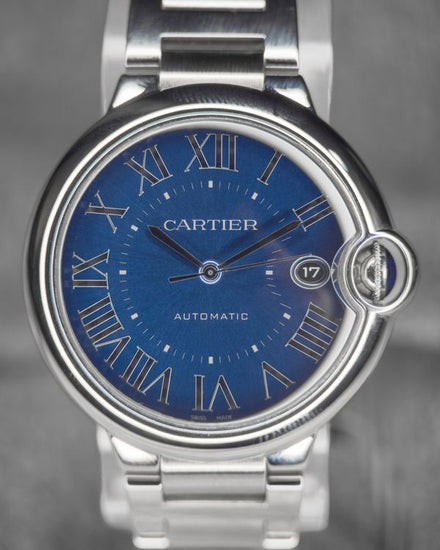 No Reserve - 2022 Cartier Ballon Bleu 40MM Blue Dial Steel Bracelet (WSBB0061)