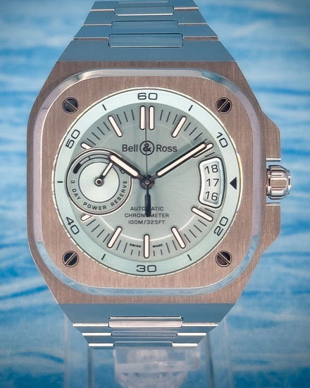 2023 Bell & Ross BR-X5 41MM Ice Blue Dial Steel Bracelet (BRX5R-IB-ST/SST)