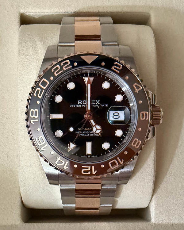 2026 Rolex GMT-Master II "Rootbeer" 40MM Black Dial Two-Tone Oyster Bracelet (126711CHNR)