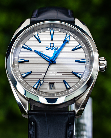 2022 Omega Seamaster Aqua Terra 41MM Grey Dial Leather Strap (220.13.41.21.06.001)