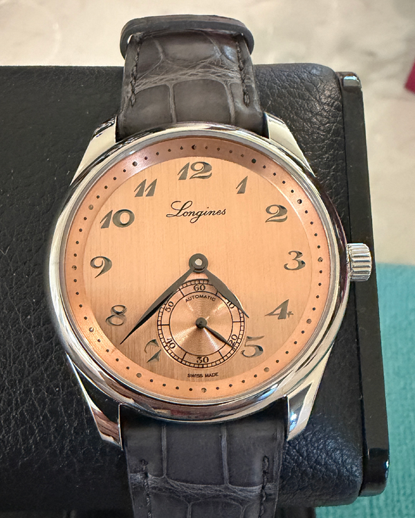 No Reserve - 2025 Longines Master Collection 38.5MM Maroon Dial Leather Strap (L2.843.4.93.2)