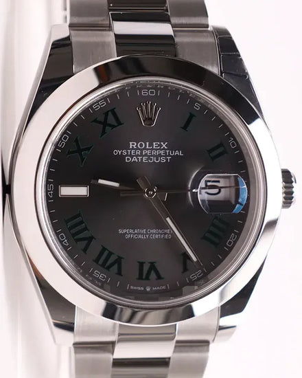 2026 Rolex Datejust "Wimbledon" 41MM Slate Dial Oyster Bracelet (126300)