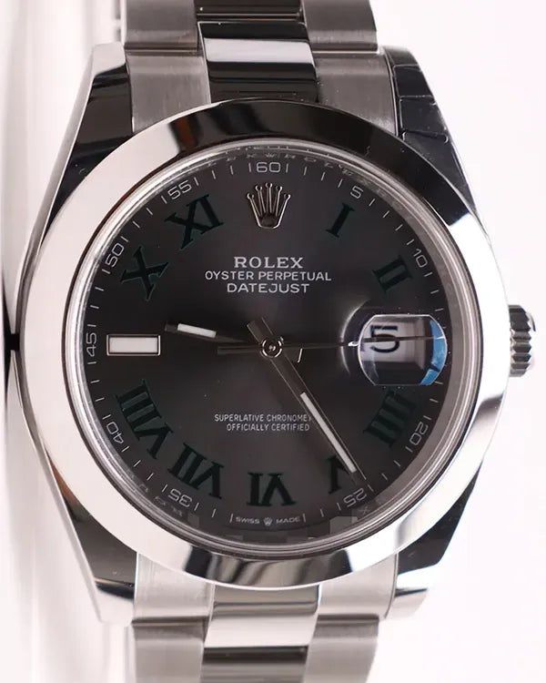 2026 Rolex Datejust "Wimbledon" 41MM Slate Dial Oyster Bracelet (126300)