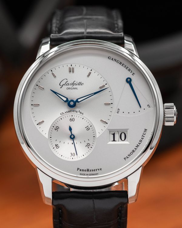 2026 Glashütte Original PanoReserve 40MM White Dial Leather Strap (1-65-01-22-12-61)