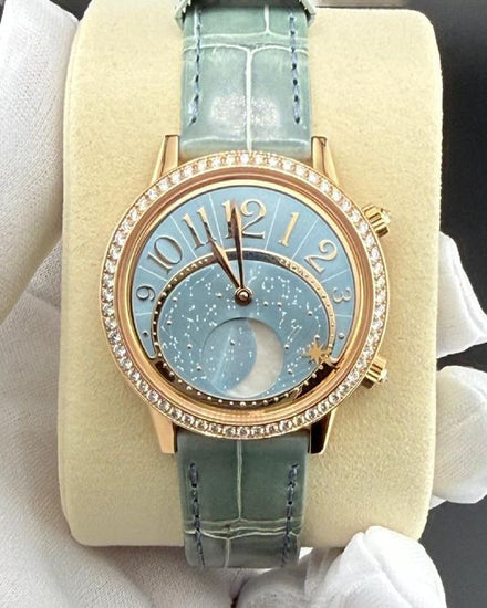 2026 Jaeger-LeCoultre Rendez-Vous 36MM Blue Dial Leather Strap (Q3522480)