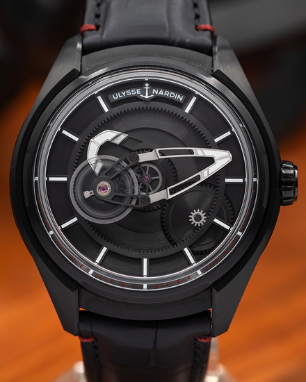 2020 Ulysse Nardin Freak X TI Black 43MM Skeleton Dial Leather Strap (2303-270/BLACK)
