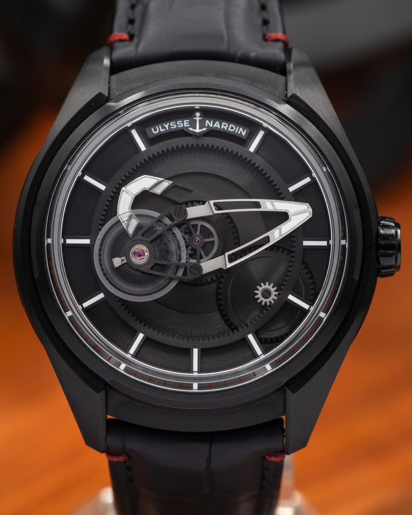 2020 Ulysse Nardin Freak X TI Black 43MM Skeleton Dial Leather Strap (2303-270/BLACK)