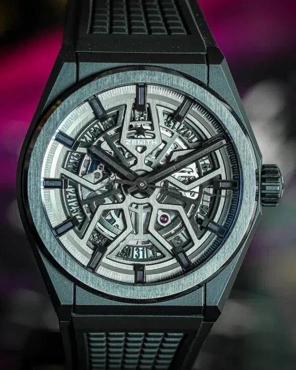 Zenith Defy 41MM Skeleton Dial Rubber Strap(49.9000.670/77.782)