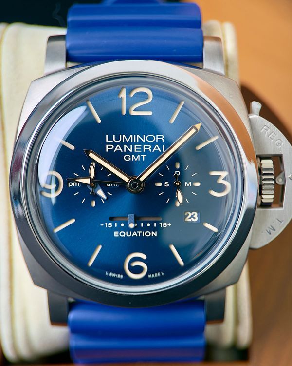 Panerai Luminor Equation of Time GMT L.E. 47MM Blue Dial Rubber Strap (PAM00670)