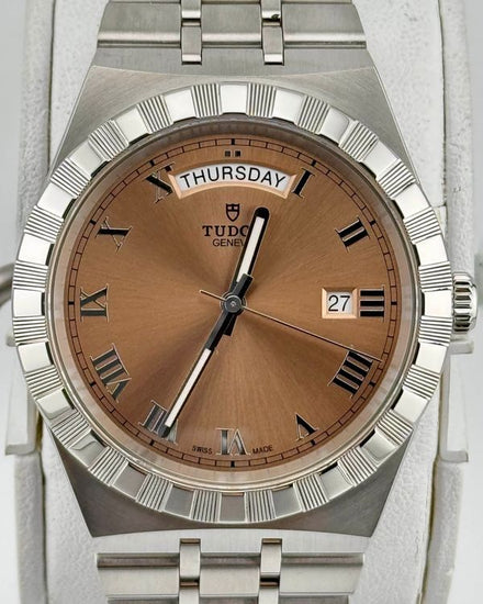 No Reserve - 2024 Tudor Royal 41MM Pink "Salmon" Dial Steel Bracelet (28600)