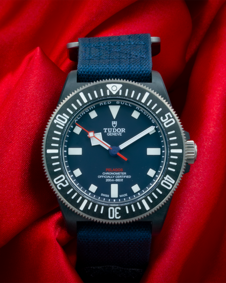 No Reserve - 2026 Tudor Pelagos FXD "Alinghi Red Bull" 42MM Blue Dial Textile Strap (M25707KN)