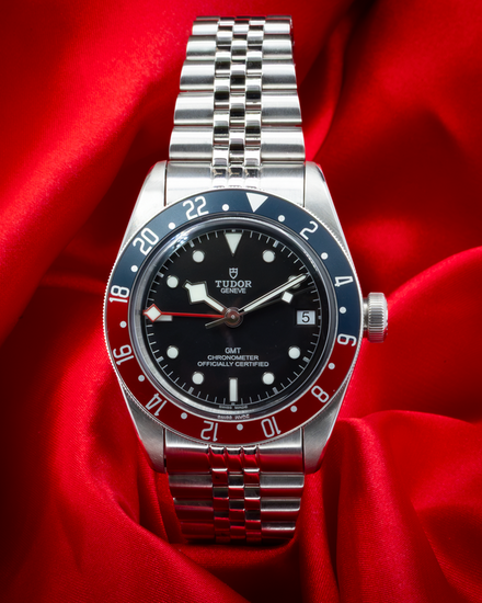 No Reserve - 2025 Tudor Black Bay GMT “Pepsi” 41MM Black Dial Aftermarket Steel Bracelet (79830RB)