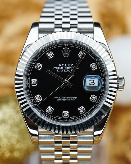 No Reserve - 2019 Rolex Datejust 41MM Black Dial Jubilee Bracelet (126334)