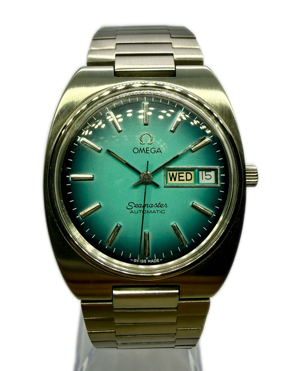 Omega Seamaster Automatic Vintage 35MM Blue Dial Steel Bracelet (166.0216)