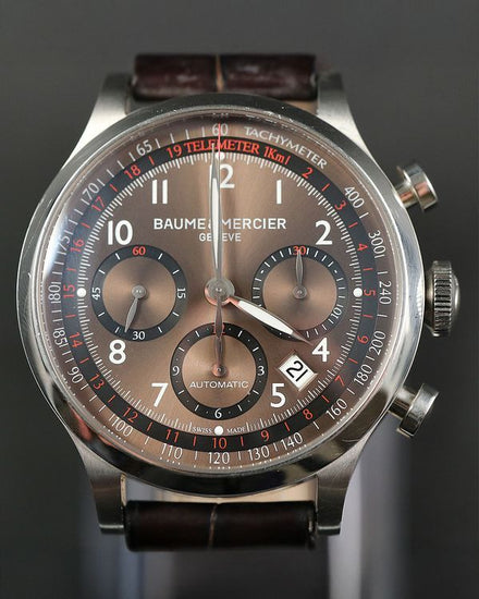 Baume & Mercier Capeland 42MM Brown Dial Leather Strap (65687)