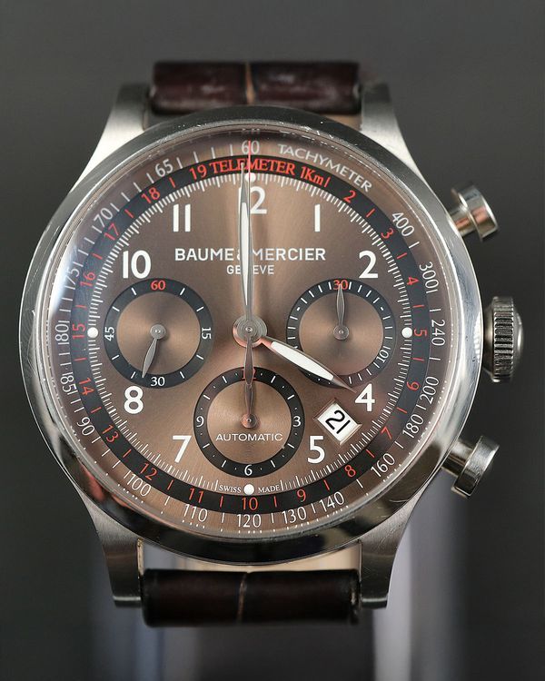 Baume & Mercier Capeland 42MM Brown Dial Leather Strap (65687)