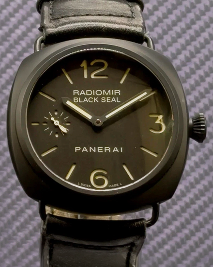 No Reserve - 2016 Panerai Radiomir Black Seal 45MM Black Dial Leather Strap (PAM00292)