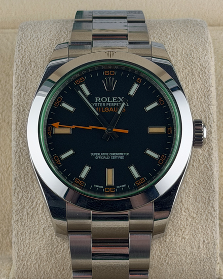 2016 Rolex Milgauss 40MM Black Dial Oyster Bracelet (116400GV)