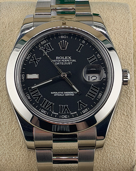 2016 Rolex Datejust II 41MM Black Dial Oyster Bracelet (116300)