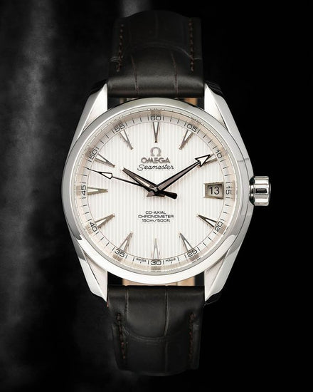 2017 Omega Seamaster Aqua Terra 150M 38.5MM Silver Dial Leather Strap (231.13.39.21.02.001)