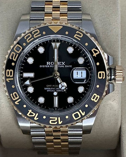 2026 Rolex GMT-Master II "Bumblebee" 40MM Black Dial Two-Tone Jubilee Bracelet (126713GRNR)