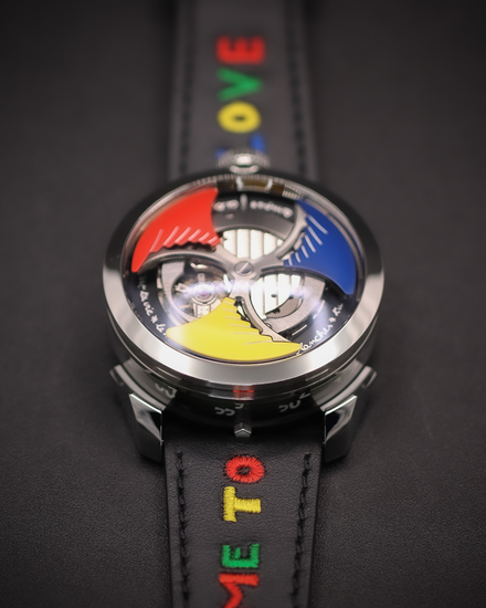 MB&F M.A.D. Edition 1 × Jean-Charles de Castelbajac "Time to Love" L.E. 42MM Multicolor Dial Leather Strap (M.A.D. 1)