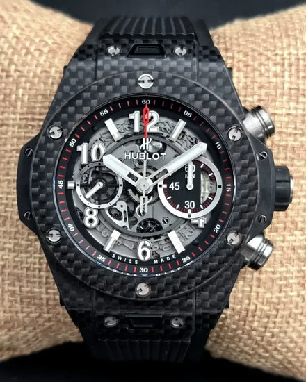 2018 Hublot Big Bang Unico 45MM Skeleton Dial Rubber Strap (411.QX.1170.RX)