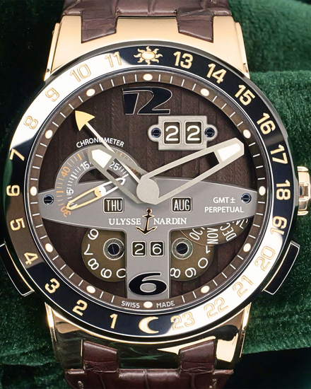 2011 Ulysse Nardin El Toro GMT Perpetual L.E. 43MM Brown Dial Rubber Strap (322-00)