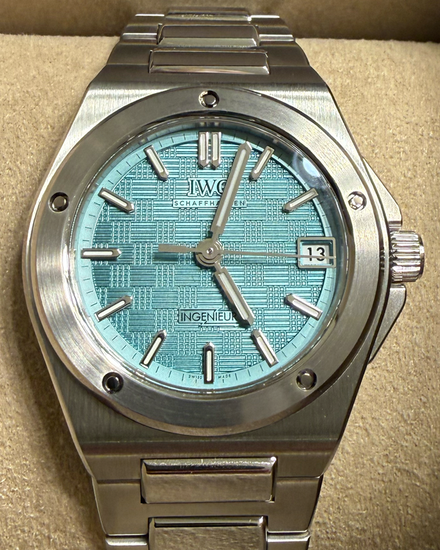 2026 IWC Schaffhausen Ingenieur Automatic 35 "Pool" 35MM Blue Dial Steel Bracelet (IW324902)