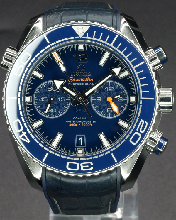 2023 Omega Seamaster Planet Ocean 600M 45.5MM Blue Dial Leather Strap (215.33.46.51.03.001)