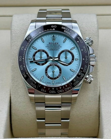 2026 Rolex Cosmograph Daytona 40MM Ice Blue Dial Platinum Oyster Bracelet (126506)